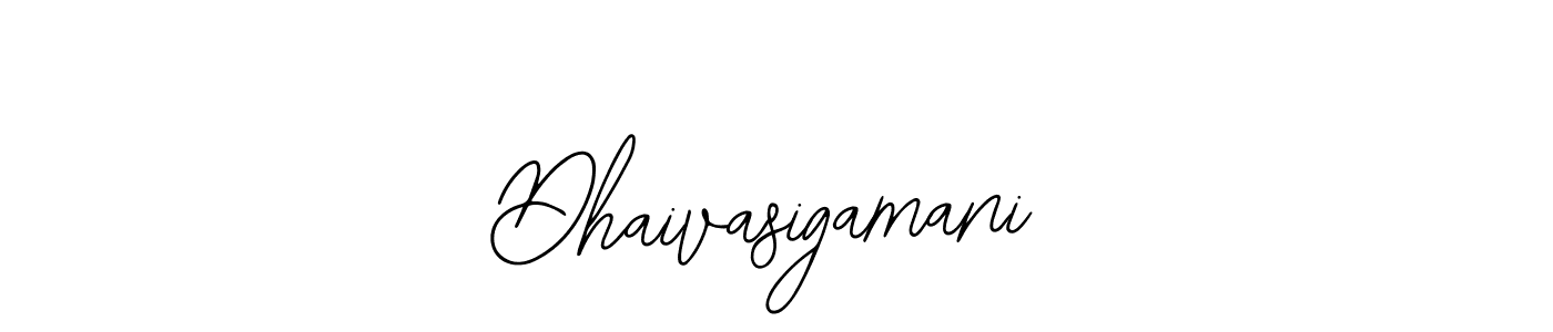 Design your own signature with our free online signature maker. With this signature software, you can create a handwritten (Bearetta-2O07w) signature for name Dhaivasigamani. Dhaivasigamani signature style 12 images and pictures png