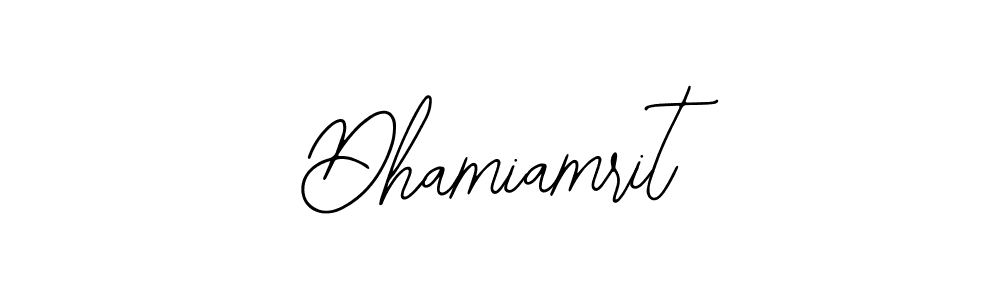 Design your own signature with our free online signature maker. With this signature software, you can create a handwritten (Bearetta-2O07w) signature for name Dhamiamrit. Dhamiamrit signature style 12 images and pictures png