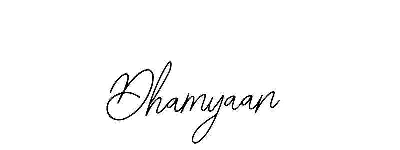 Make a beautiful signature design for name Dhamyaan. With this signature (Bearetta-2O07w) style, you can create a handwritten signature for free. Dhamyaan signature style 12 images and pictures png