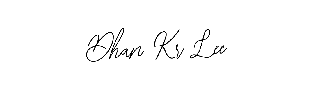 You should practise on your own different ways (Bearetta-2O07w) to write your name (Dhan Kr Lee) in signature. don't let someone else do it for you. Dhan Kr Lee signature style 12 images and pictures png