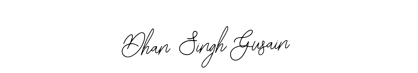 Use a signature maker to create a handwritten signature online. With this signature software, you can design (Bearetta-2O07w) your own signature for name Dhan Singh Gusain. Dhan Singh Gusain signature style 12 images and pictures png