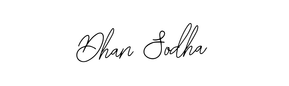 Also we have Dhan Sodha name is the best signature style. Create professional handwritten signature collection using Bearetta-2O07w autograph style. Dhan Sodha signature style 12 images and pictures png