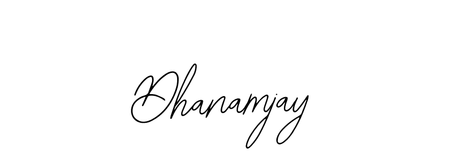 You should practise on your own different ways (Bearetta-2O07w) to write your name (Dhanamjay) in signature. don't let someone else do it for you. Dhanamjay signature style 12 images and pictures png
