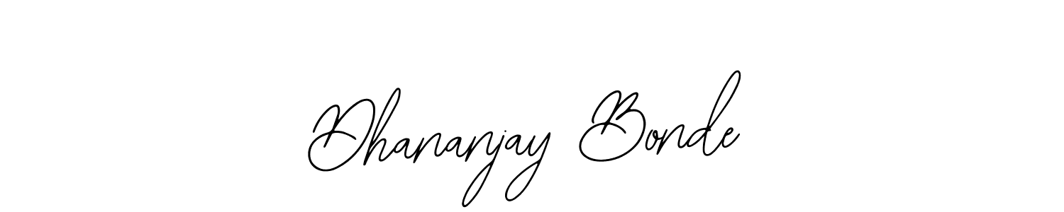 How to make Dhananjay Bonde signature? Bearetta-2O07w is a professional autograph style. Create handwritten signature for Dhananjay Bonde name. Dhananjay Bonde signature style 12 images and pictures png
