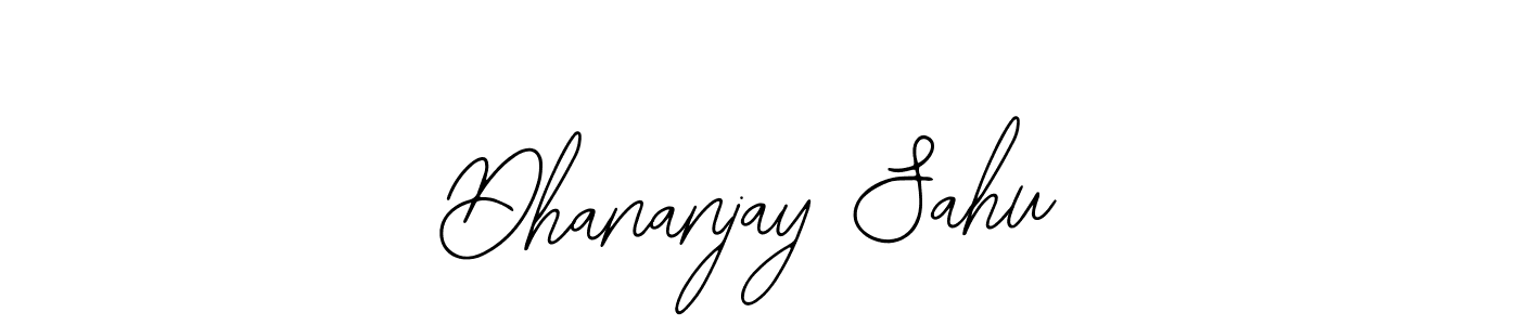 The best way (Bearetta-2O07w) to make a short signature is to pick only two or three words in your name. The name Dhananjay Sahu include a total of six letters. For converting this name. Dhananjay Sahu signature style 12 images and pictures png