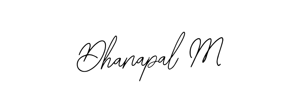 It looks lik you need a new signature style for name Dhanapal M. Design unique handwritten (Bearetta-2O07w) signature with our free signature maker in just a few clicks. Dhanapal M signature style 12 images and pictures png