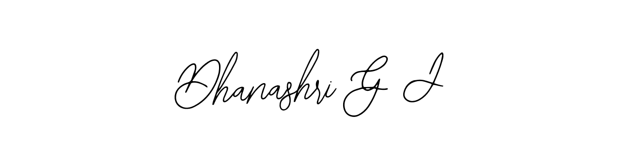 Also You can easily find your signature by using the search form. We will create Dhanashri G J name handwritten signature images for you free of cost using Bearetta-2O07w sign style. Dhanashri G J signature style 12 images and pictures png