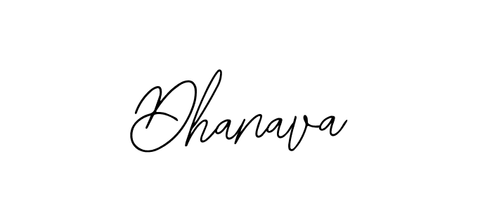 Use a signature maker to create a handwritten signature online. With this signature software, you can design (Bearetta-2O07w) your own signature for name Dhanava. Dhanava signature style 12 images and pictures png