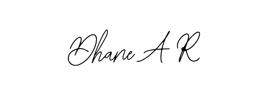 Design your own signature with our free online signature maker. With this signature software, you can create a handwritten (Bearetta-2O07w) signature for name Dhane A R. Dhane A R signature style 12 images and pictures png