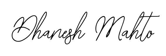 Achieve flawless digital penmanship with Dhanesh Mahto name in Bearetta-2O07w font. The perfect tool for creating online signatures. Dhanesh Mahto signature style 12 images and pictures png