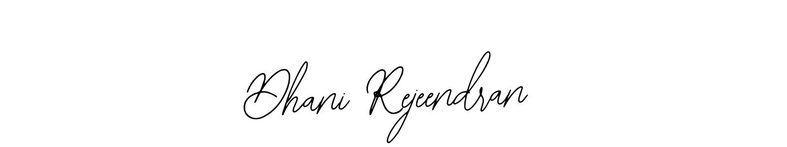 The best way (Bearetta-2O07w) to make a short signature is to pick only two or three words in your name. The name Dhani Rejeendran include a total of six letters. For converting this name. Dhani Rejeendran signature style 12 images and pictures png