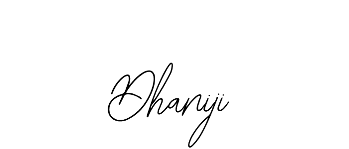 How to make Dhaniji signature? Bearetta-2O07w is a professional autograph style. Create handwritten signature for Dhaniji name. Dhaniji signature style 12 images and pictures png