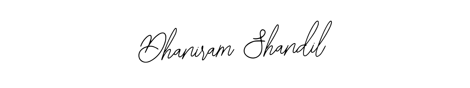 You can use this online signature creator to create a handwritten signature for the name Dhaniram Shandil. This is the best online autograph maker. Dhaniram Shandil signature style 12 images and pictures png