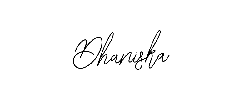 Bearetta-2O07w is a professional signature style that is perfect for those who want to add a touch of class to their signature. It is also a great choice for those who want to make their signature more unique. Get Dhaniska name to fancy signature for free. Dhaniska signature style 12 images and pictures png