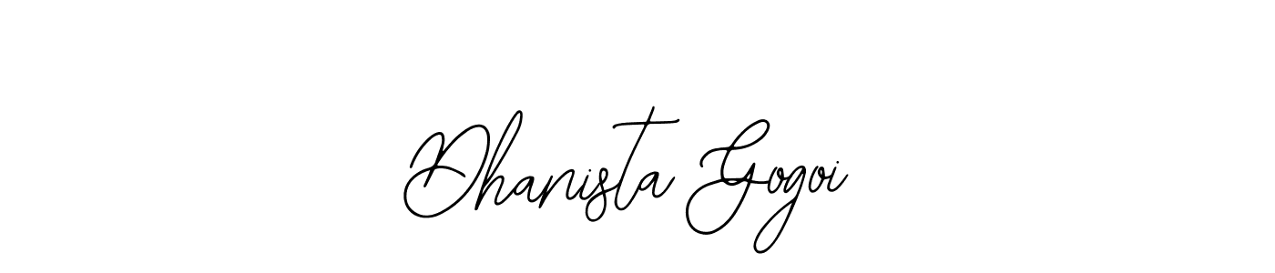 Design your own signature with our free online signature maker. With this signature software, you can create a handwritten (Bearetta-2O07w) signature for name Dhanista Gogoi. Dhanista Gogoi signature style 12 images and pictures png