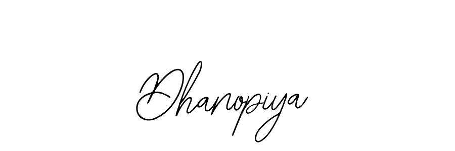 Create a beautiful signature design for name Dhanopiya. With this signature (Bearetta-2O07w) fonts, you can make a handwritten signature for free. Dhanopiya signature style 12 images and pictures png
