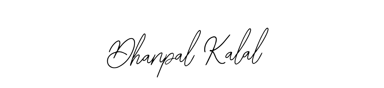How to make Dhanpal Kalal name signature. Use Bearetta-2O07w style for creating short signs online. This is the latest handwritten sign. Dhanpal Kalal signature style 12 images and pictures png