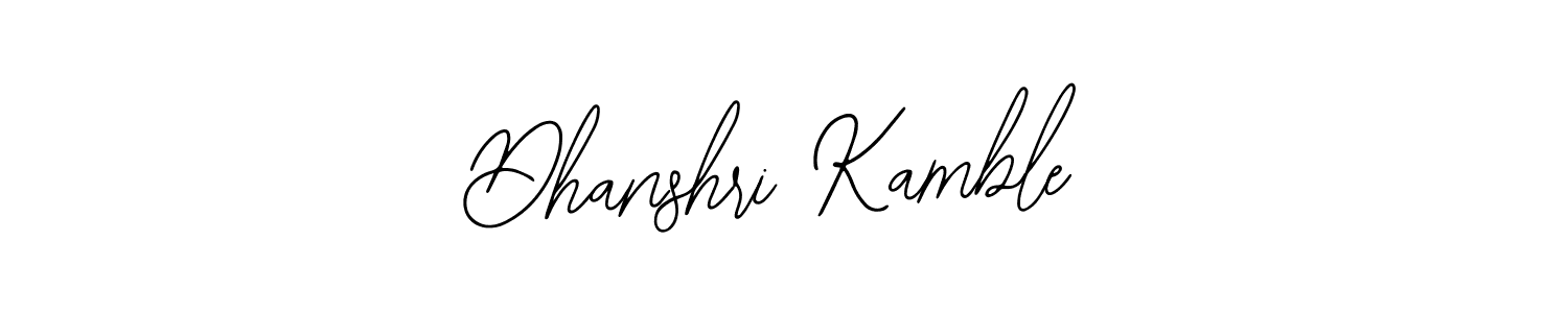 How to Draw Dhanshri Kamble signature style? Bearetta-2O07w is a latest design signature styles for name Dhanshri Kamble. Dhanshri Kamble signature style 12 images and pictures png