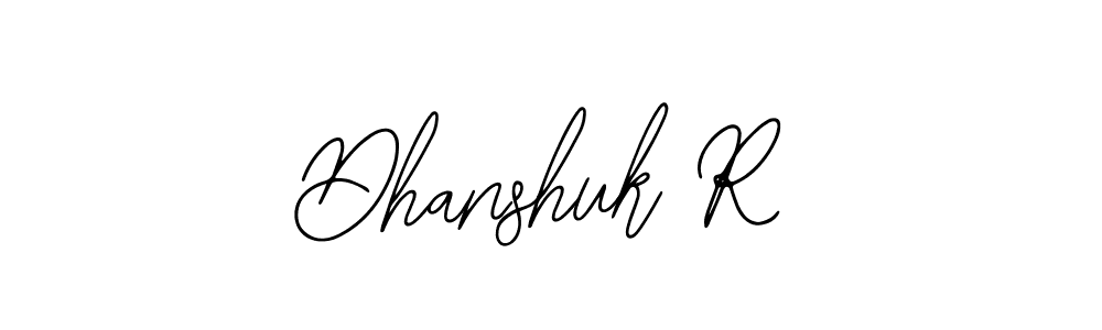 It looks lik you need a new signature style for name Dhanshuk R. Design unique handwritten (Bearetta-2O07w) signature with our free signature maker in just a few clicks. Dhanshuk R signature style 12 images and pictures png