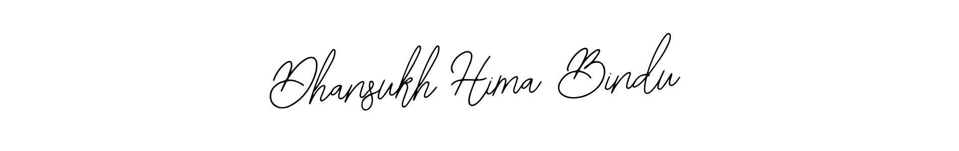 Create a beautiful signature design for name Dhansukh Hima Bindu. With this signature (Bearetta-2O07w) fonts, you can make a handwritten signature for free. Dhansukh Hima Bindu signature style 12 images and pictures png