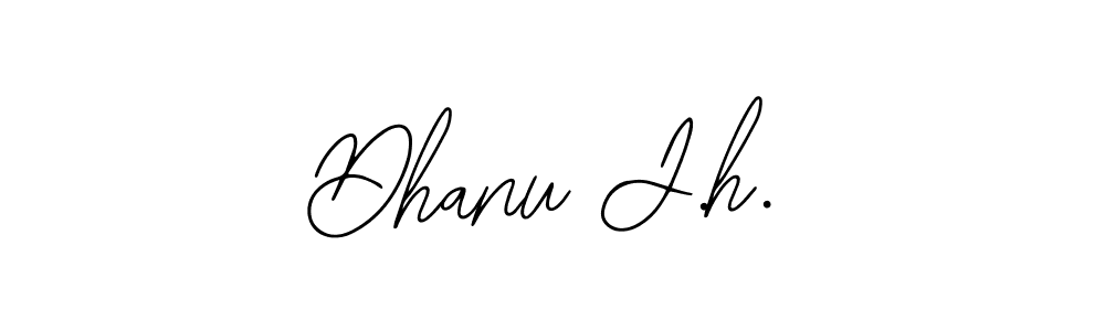 The best way (Bearetta-2O07w) to make a short signature is to pick only two or three words in your name. The name Dhanu J.h. include a total of six letters. For converting this name. Dhanu J.h. signature style 12 images and pictures png