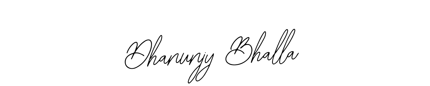 Make a beautiful signature design for name Dhanunjy Bhalla. Use this online signature maker to create a handwritten signature for free. Dhanunjy Bhalla signature style 12 images and pictures png