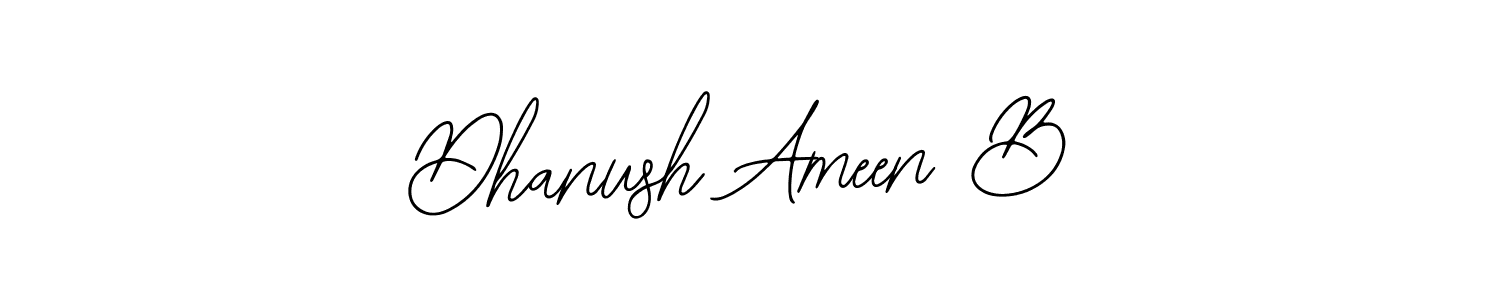 Here are the top 10 professional signature styles for the name Dhanush Ameen B. These are the best autograph styles you can use for your name. Dhanush Ameen B signature style 12 images and pictures png