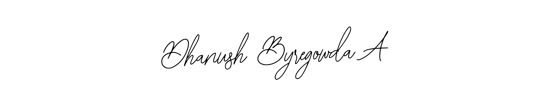 You should practise on your own different ways (Bearetta-2O07w) to write your name (Dhanush Byregowda A) in signature. don't let someone else do it for you. Dhanush Byregowda A signature style 12 images and pictures png