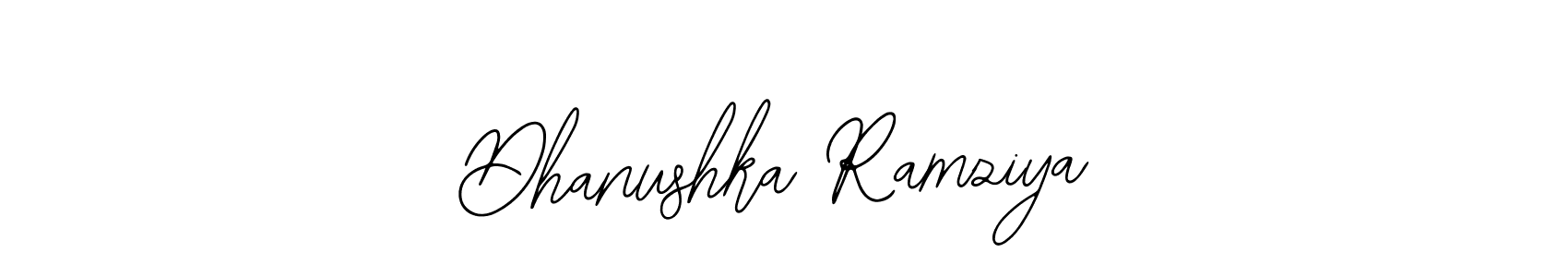 It looks lik you need a new signature style for name Dhanushka Ramziya. Design unique handwritten (Bearetta-2O07w) signature with our free signature maker in just a few clicks. Dhanushka Ramziya signature style 12 images and pictures png