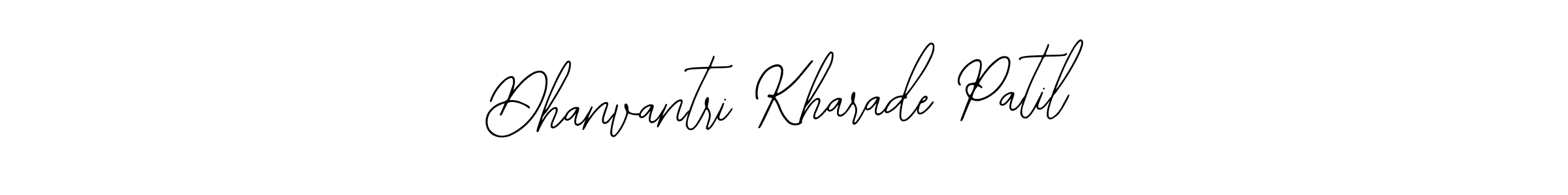 Create a beautiful signature design for name Dhanvantri Kharade Patil. With this signature (Bearetta-2O07w) fonts, you can make a handwritten signature for free. Dhanvantri Kharade Patil signature style 12 images and pictures png