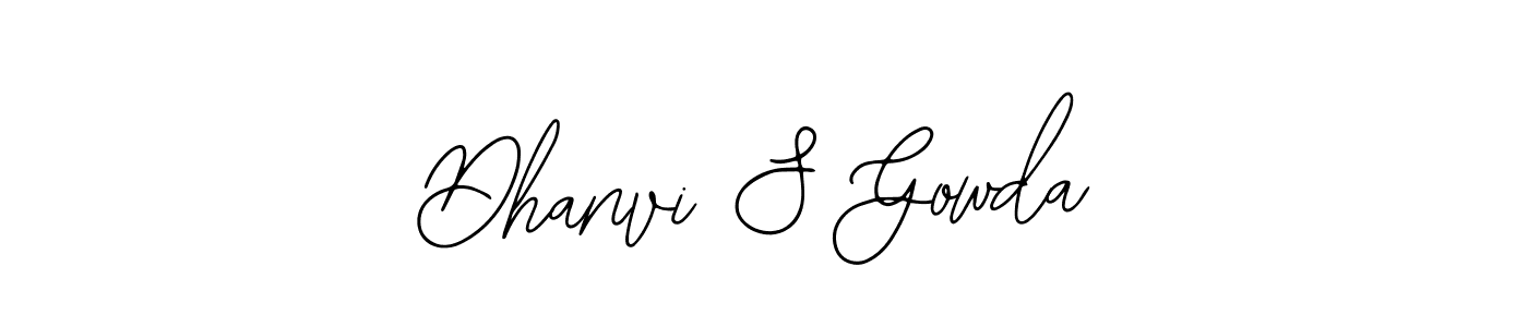 How to Draw Dhanvi S Gowda signature style? Bearetta-2O07w is a latest design signature styles for name Dhanvi S Gowda. Dhanvi S Gowda signature style 12 images and pictures png