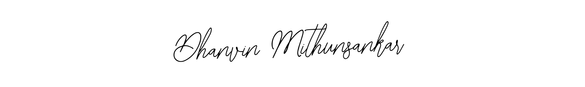 How to Draw Dhanvin Mithunsankar signature style? Bearetta-2O07w is a latest design signature styles for name Dhanvin Mithunsankar. Dhanvin Mithunsankar signature style 12 images and pictures png