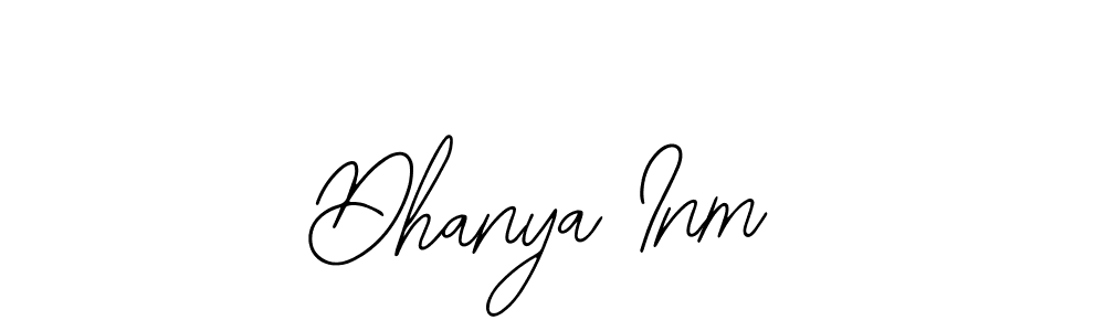 Dhanya Inm stylish signature style. Best Handwritten Sign (Bearetta-2O07w) for my name. Handwritten Signature Collection Ideas for my name Dhanya Inm. Dhanya Inm signature style 12 images and pictures png