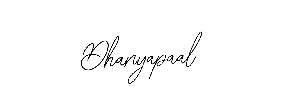 Use a signature maker to create a handwritten signature online. With this signature software, you can design (Bearetta-2O07w) your own signature for name Dhanyapaal. Dhanyapaal signature style 12 images and pictures png