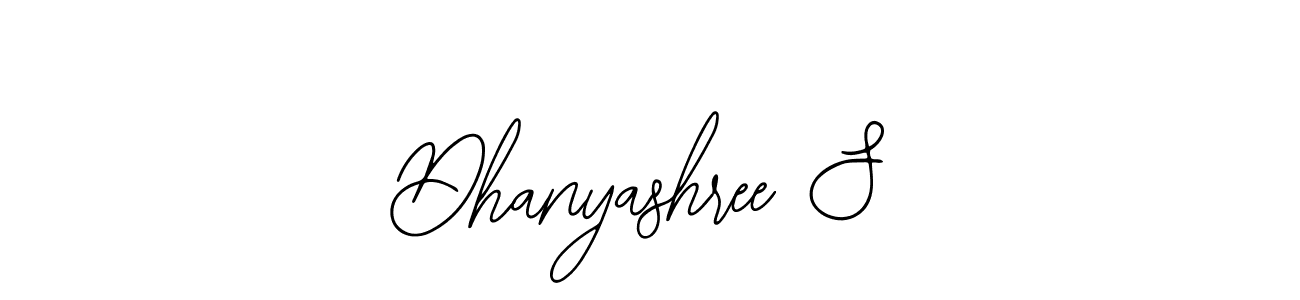 Use a signature maker to create a handwritten signature online. With this signature software, you can design (Bearetta-2O07w) your own signature for name Dhanyashree S. Dhanyashree S signature style 12 images and pictures png