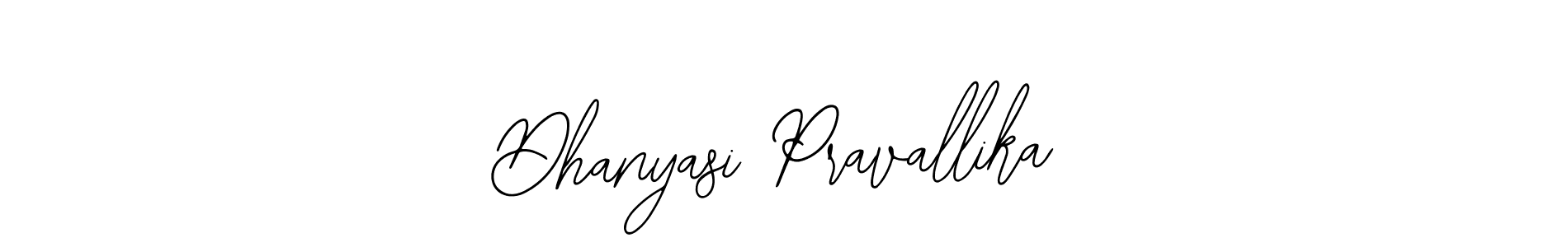 Use a signature maker to create a handwritten signature online. With this signature software, you can design (Bearetta-2O07w) your own signature for name Dhanyasi Pravallika. Dhanyasi Pravallika signature style 12 images and pictures png