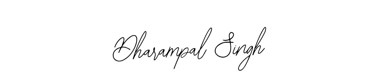 You should practise on your own different ways (Bearetta-2O07w) to write your name (Dharampal Singh) in signature. don't let someone else do it for you. Dharampal Singh signature style 12 images and pictures png