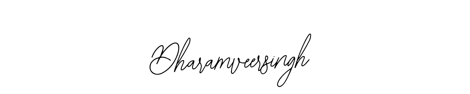 How to make Dharamveersingh name signature. Use Bearetta-2O07w style for creating short signs online. This is the latest handwritten sign. Dharamveersingh signature style 12 images and pictures png