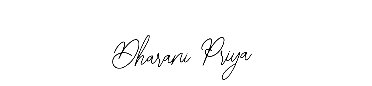 Design your own signature with our free online signature maker. With this signature software, you can create a handwritten (Bearetta-2O07w) signature for name Dharani Priya. Dharani Priya signature style 12 images and pictures png