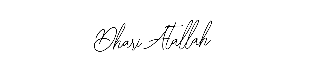 Create a beautiful signature design for name Dhari Atallah. With this signature (Bearetta-2O07w) fonts, you can make a handwritten signature for free. Dhari Atallah signature style 12 images and pictures png