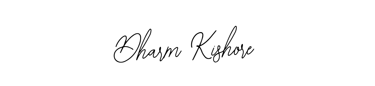 You should practise on your own different ways (Bearetta-2O07w) to write your name (Dharm Kishore) in signature. don't let someone else do it for you. Dharm Kishore signature style 12 images and pictures png