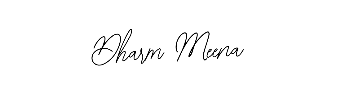Bearetta-2O07w is a professional signature style that is perfect for those who want to add a touch of class to their signature. It is also a great choice for those who want to make their signature more unique. Get Dharm Meena name to fancy signature for free. Dharm Meena signature style 12 images and pictures png
