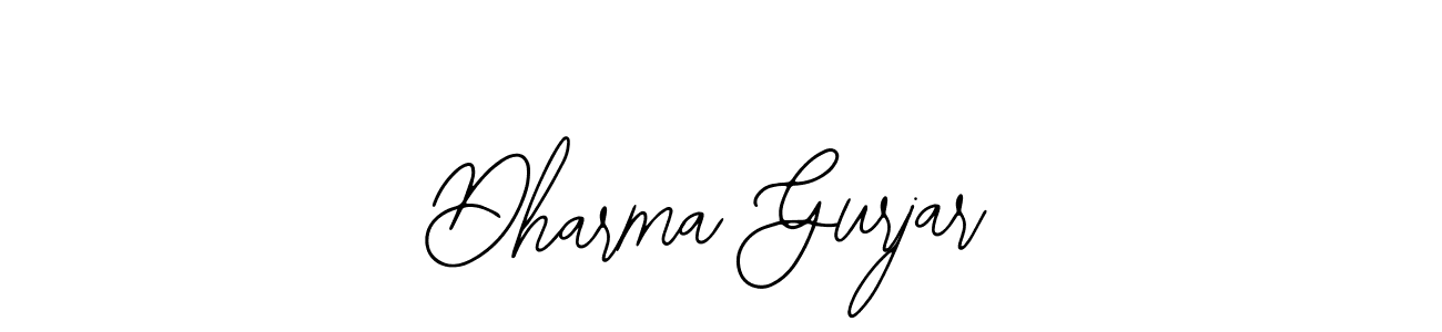 The best way (Bearetta-2O07w) to make a short signature is to pick only two or three words in your name. The name Dharma Gurjar include a total of six letters. For converting this name. Dharma Gurjar signature style 12 images and pictures png