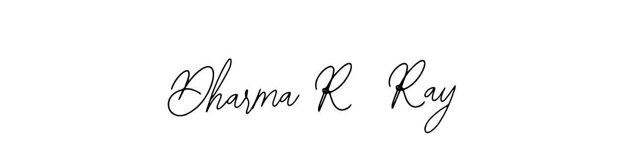 How to make Dharma R  Ray name signature. Use Bearetta-2O07w style for creating short signs online. This is the latest handwritten sign. Dharma R  Ray signature style 12 images and pictures png
