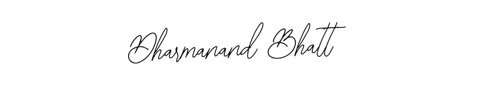 How to make Dharmanand Bhatt name signature. Use Bearetta-2O07w style for creating short signs online. This is the latest handwritten sign. Dharmanand Bhatt signature style 12 images and pictures png