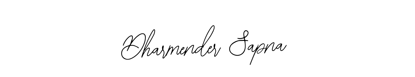 Also we have Dharmender Sapna name is the best signature style. Create professional handwritten signature collection using Bearetta-2O07w autograph style. Dharmender Sapna signature style 12 images and pictures png