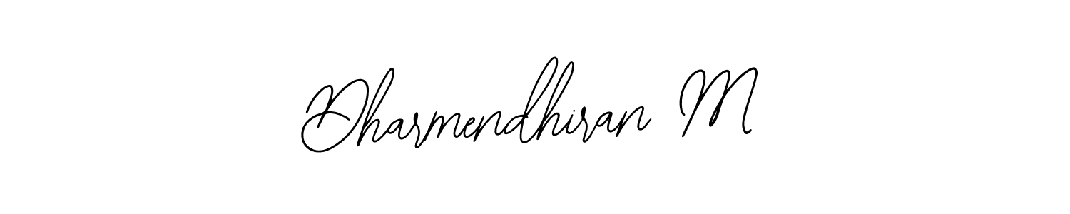 Create a beautiful signature design for name Dharmendhiran M. With this signature (Bearetta-2O07w) fonts, you can make a handwritten signature for free. Dharmendhiran M signature style 12 images and pictures png