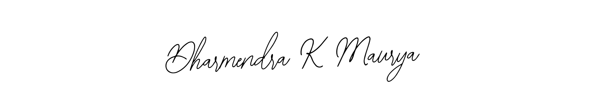 How to make Dharmendra K Maurya name signature. Use Bearetta-2O07w style for creating short signs online. This is the latest handwritten sign. Dharmendra K Maurya signature style 12 images and pictures png