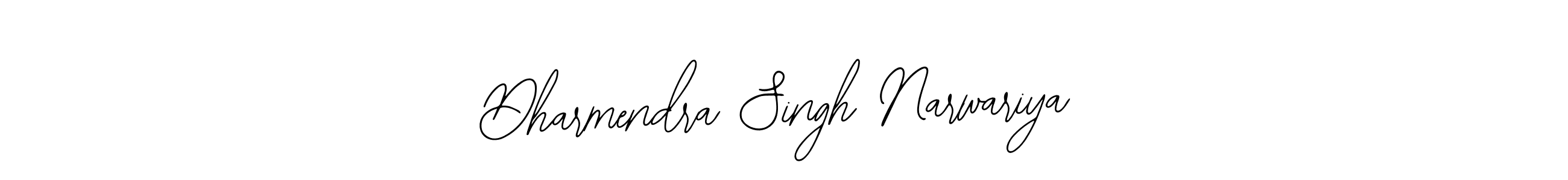 How to make Dharmendra Singh Narwariya name signature. Use Bearetta-2O07w style for creating short signs online. This is the latest handwritten sign. Dharmendra Singh Narwariya signature style 12 images and pictures png