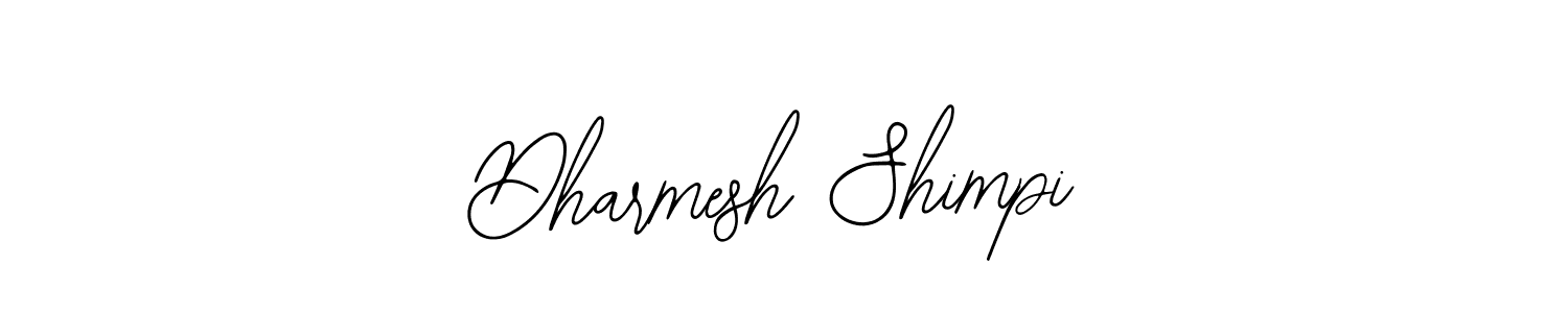 Also You can easily find your signature by using the search form. We will create Dharmesh Shimpi name handwritten signature images for you free of cost using Bearetta-2O07w sign style. Dharmesh Shimpi signature style 12 images and pictures png